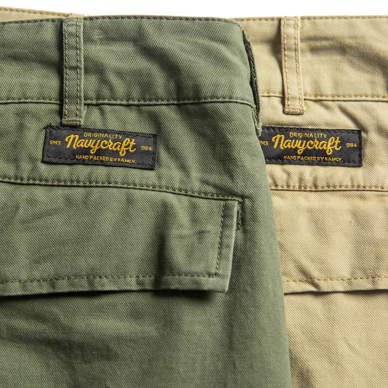 Wu Hang Japanese Original Solid Color Basic Overalls Khaki Loose Straight Trend Casual Pants Z322 - Mubimart