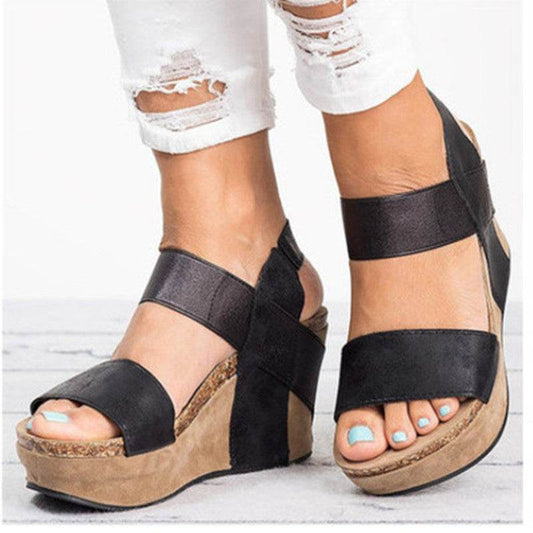 Eomen's Sandals Women Wedge Sandals Big Size 43 - Mubimart