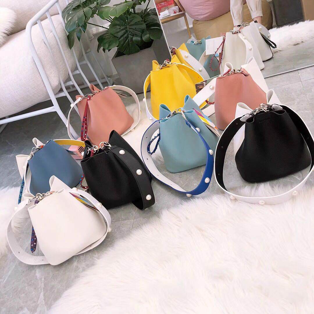 Fashion Leopard Print Bucket Bags For Women Personality Rivet Handbag Python Pattern Strap Shoulder Bags Designer Crossbody Bag - Mubimart