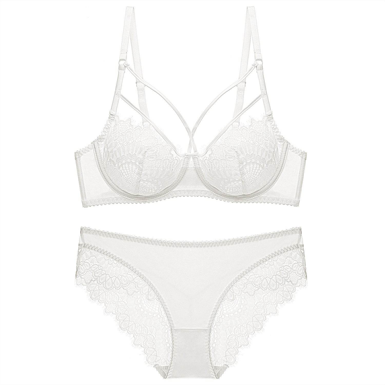 Lace Bra Ladies Sexy Lingerie Bra Set - Mubimart