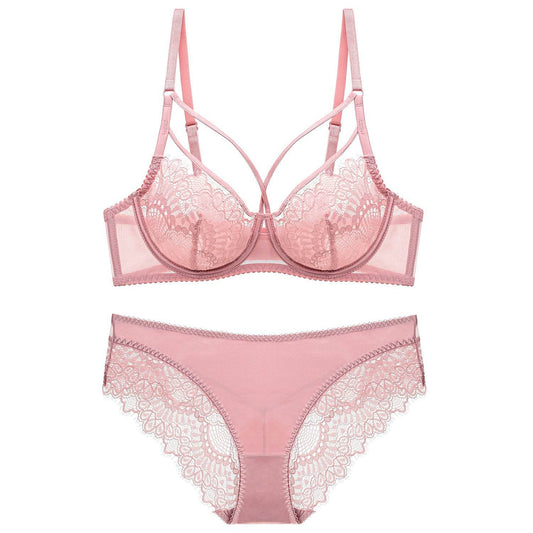 Lace Bra Ladies Sexy Lingerie Bra Set - Mubimart