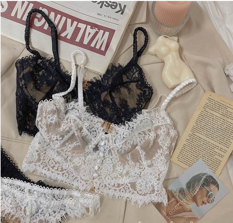 French Sexy Lace Lingerie Set - Mubimart