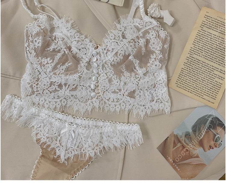 French Sexy Lace Lingerie Set - Mubimart