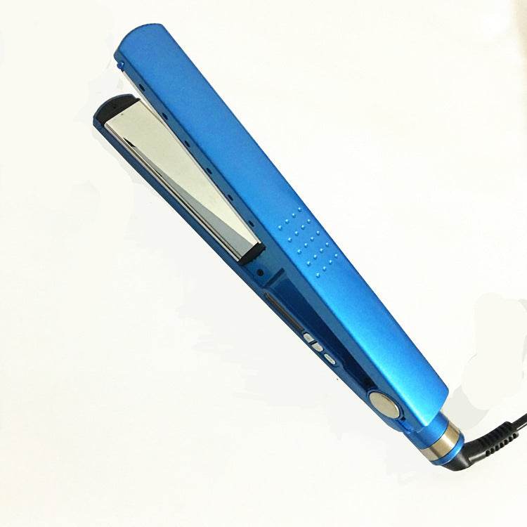 Blue Narrow Nano Titanium Hair Straightener - Mubimart