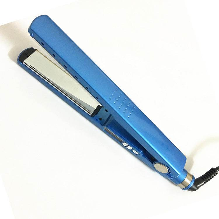 Blue Narrow Nano Titanium Hair Straightener - Mubimart