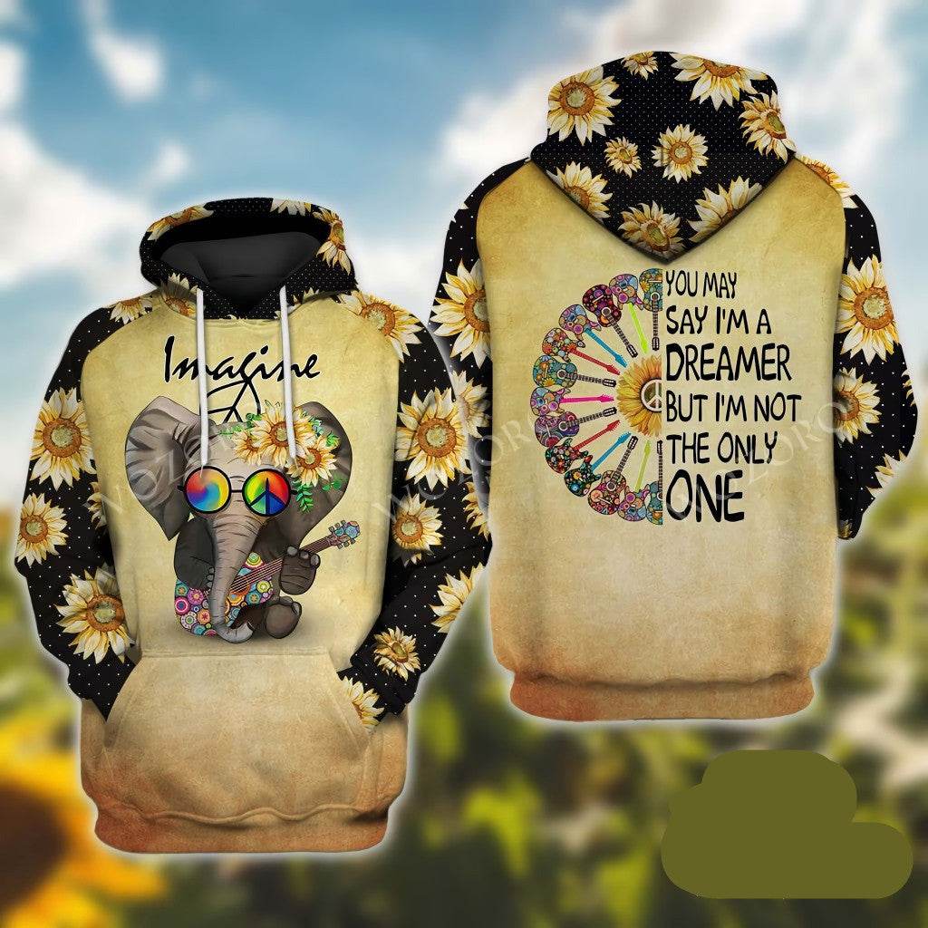 Men's Sweater Elephant Series Hooded Pullover Sweater - Mubimart