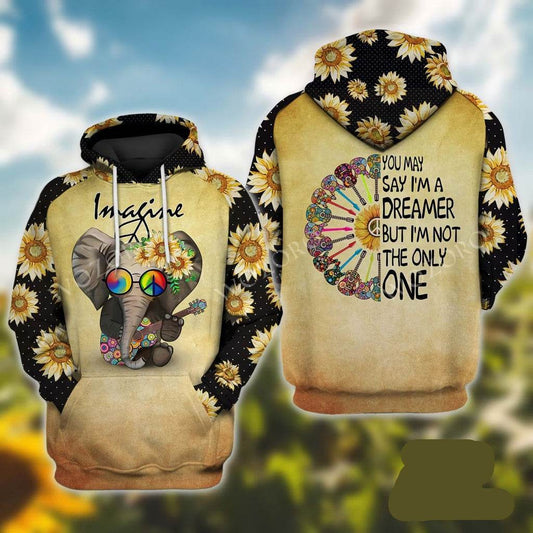 Men's Sweater Elephant Series Hooded Pullover Sweater - Mubimart