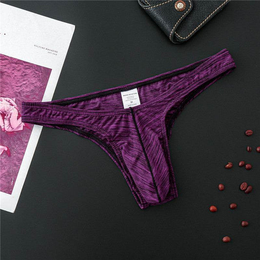 Foreign Trade Fun Underwear Men'S Underwear Thongs Sex Fun Men U Convex Foreign Trade Underwear Nylon Thongs - Mubimart