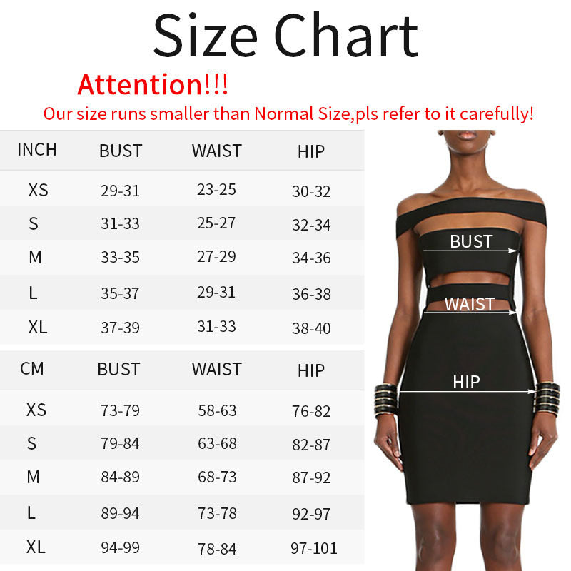 Elastic tight bandage dress European and American temperament banquet evening dress - Mubimart -  