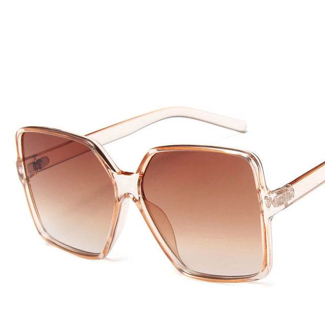 Trendy Sunglasses Fashion Men And Women Big Frame Sunglasses - Mubimart