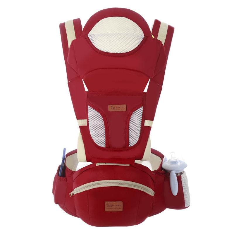 Ergonomic Baby Carrier 0-48M Baby Hipseat Carrier Front Facing Ergonomic Kangaroo Baby Wrap Sling for Baby Travel - Mubimart