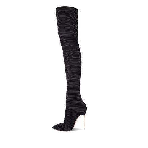 High Tube Over The Knee Boots Foreign Trade Europe and America Over The Knee Boots - Mubimart