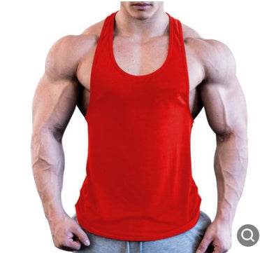 Gym Men Muscle Sleeveless Shirt Tank Top Bodybuilding Sport Fitness Workout Vest - Mubimart