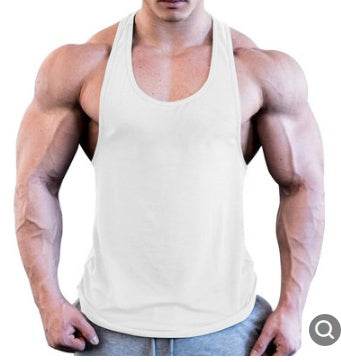 Gym Men Muscle Sleeveless Shirt Tank Top Bodybuilding Sport Fitness Workout Vest - Mubimart