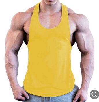 Gym Men Muscle Sleeveless Shirt Tank Top Bodybuilding Sport Fitness Workout Vest - Mubimart