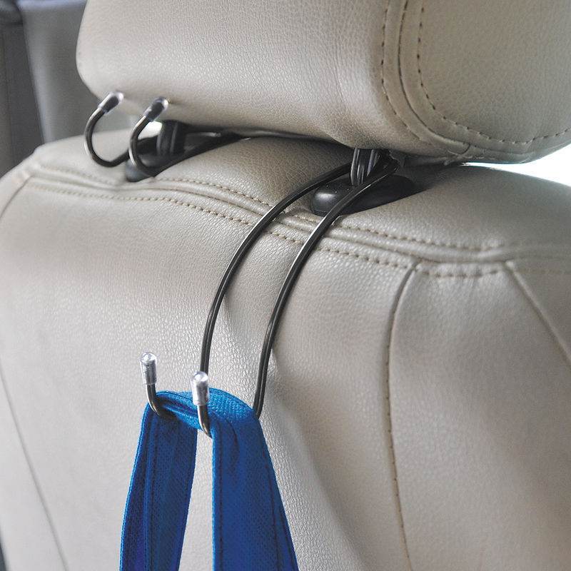 Stainless Steel Car Hook Car Seat Back Hook Hidden Car In Car Hook - Mubimart