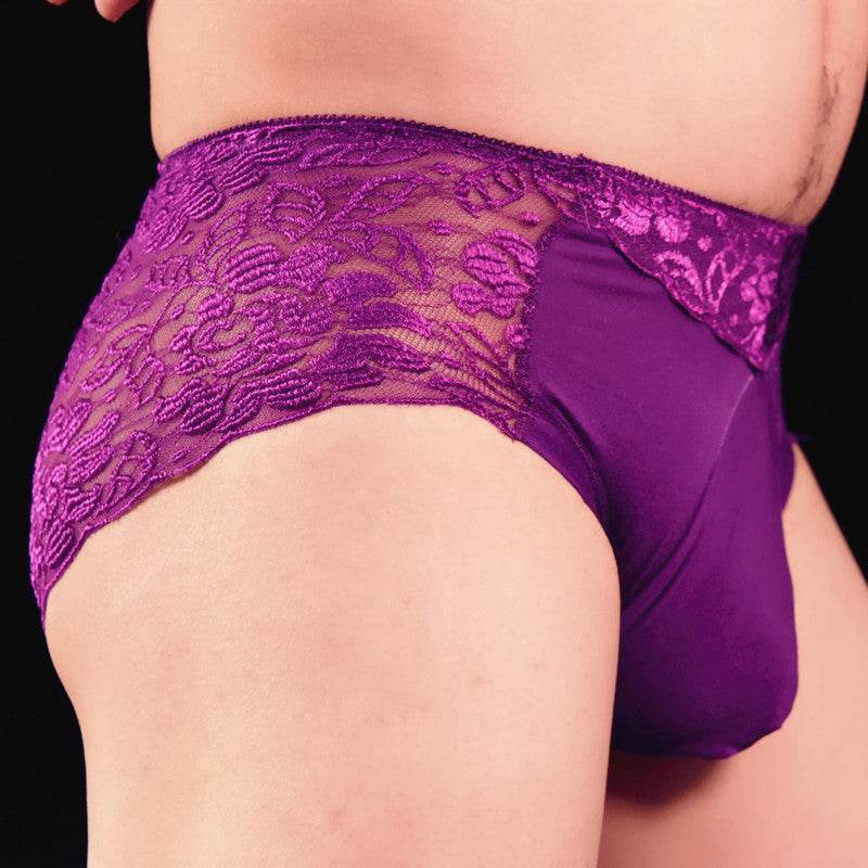 Sexy Briefs Plus Size U-Shaped Cotton Pocket Briefs Shorts - Mubimart