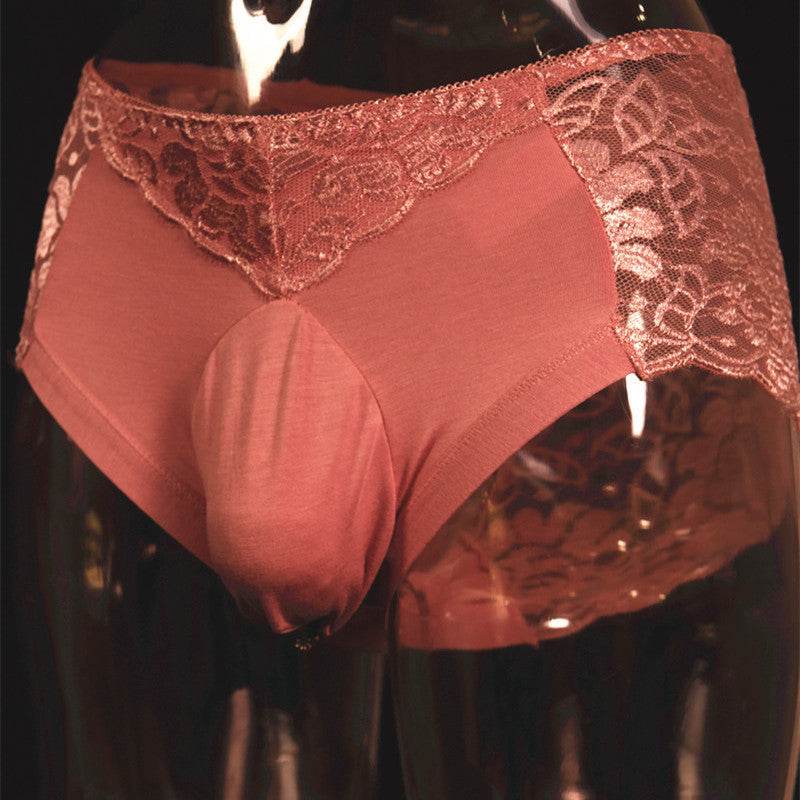 Sexy Briefs Plus Size U-Shaped Cotton Pocket Briefs Shorts - Mubimart
