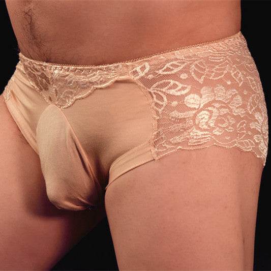 Sexy Briefs Plus Size U-Shaped Cotton Pocket Briefs Shorts - Mubimart