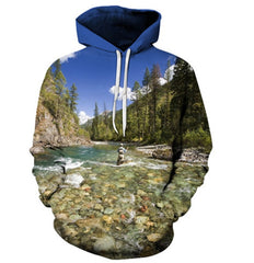 3D Printed Sweatshirt Hooded Sweatshirt