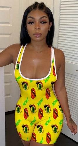 Sexy Women Bodysuit Playsuit Short Romper Jumpsuit Sleepwear - Mubimart