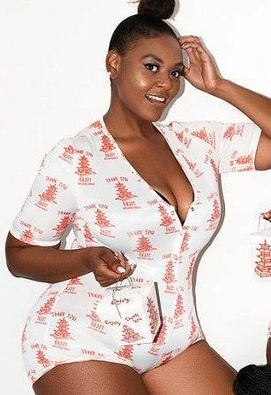 Sexy Women Bodysuit Playsuit Short Romper Jumpsuit Sleepwear - Mubimart