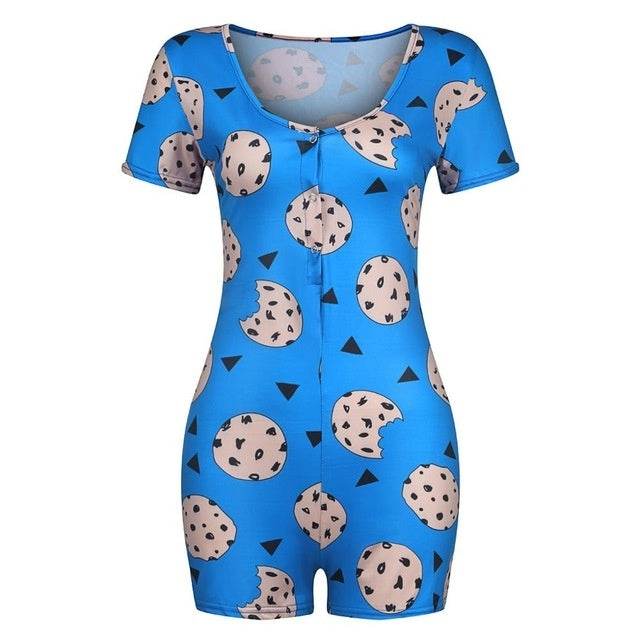 Sexy Women Bodysuit Playsuit Short Romper Jumpsuit Sleepwear - Mubimart