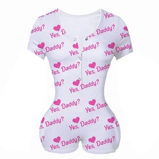 Sexy Women Bodysuit Playsuit Short Romper Jumpsuit Sleepwear - Mubimart