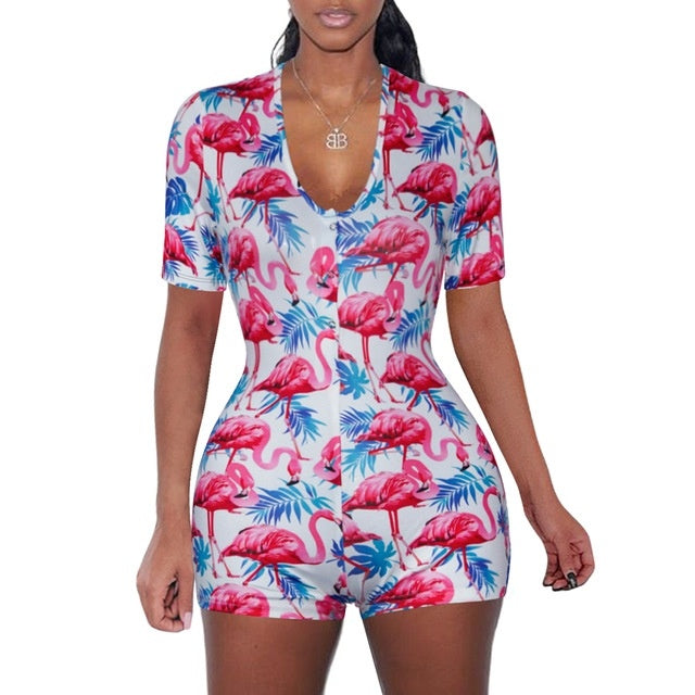 Sexy Women Bodysuit Playsuit Short Romper Jumpsuit Sleepwear - Mubimart -  