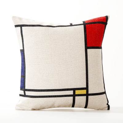 Office cushion pillowcases, car sofa cushion pillowcases, thick cotton and linen pillowcases - Mubimart