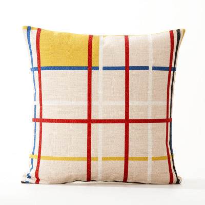 Office cushion pillowcases, car sofa cushion pillowcases, thick cotton and linen pillowcases - Mubimart