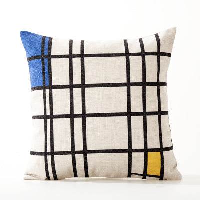 Office cushion pillowcases, car sofa cushion pillowcases, thick cotton and linen pillowcases - Mubimart