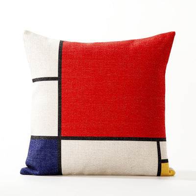 Office cushion pillowcases, car sofa cushion pillowcases, thick cotton and linen pillowcases - Mubimart