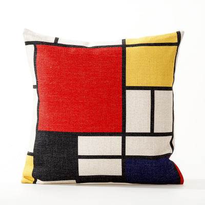 Office cushion pillowcases, car sofa cushion pillowcases, thick cotton and linen pillowcases - Mubimart