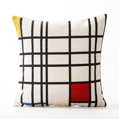 Office cushion pillowcases, car sofa cushion pillowcases, thick cotton and linen pillowcases - Mubimart