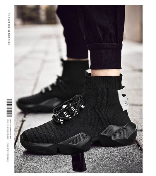 Socks Shoes Daddy Shoes Sports Shoes Men'S Large Size Trendy Shoes Casual Shoes - Mubimart