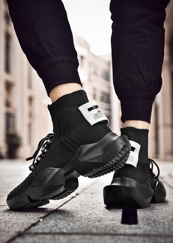Socks Shoes Daddy Shoes Sports Shoes Men'S Large Size Trendy Shoes Casual Shoes - Mubimart