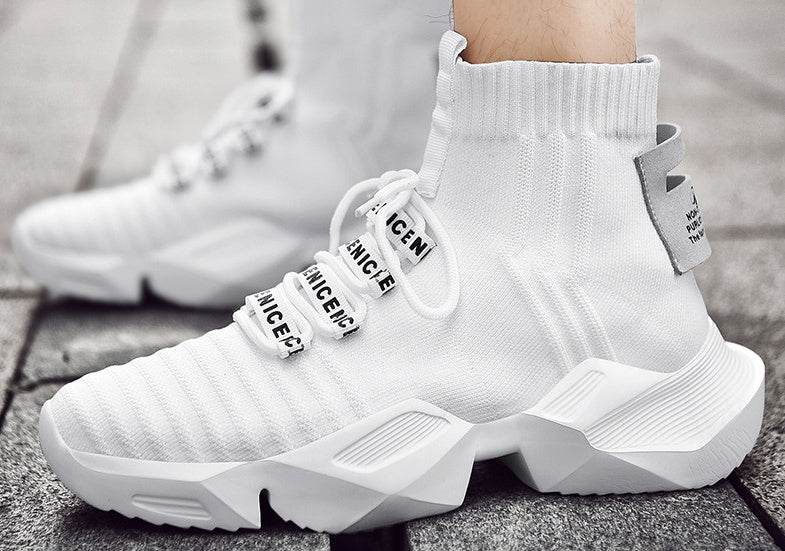 Socks Shoes Daddy Shoes Sports Shoes Men'S Large Size Trendy Shoes Casual Shoes - Mubimart