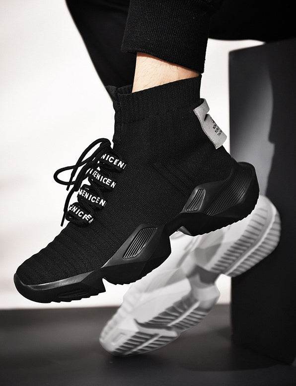 Socks Shoes Daddy Shoes Sports Shoes Men'S Large Size Trendy Shoes Casual Shoes - Mubimart