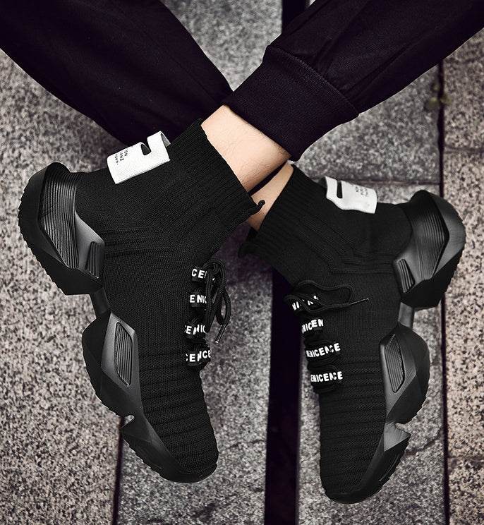 Socks Shoes Daddy Shoes Sports Shoes Men'S Large Size Trendy Shoes Casual Shoes - Mubimart
