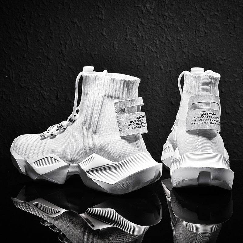 Socks Shoes Daddy Shoes Sports Shoes Men'S Large Size Trendy Shoes Casual Shoes - Mubimart