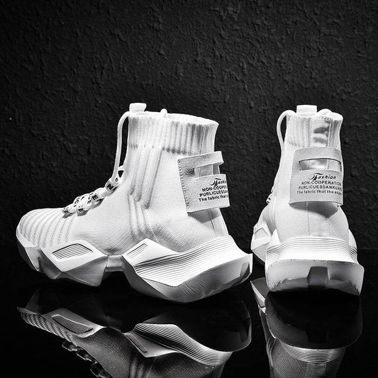 Socks Shoes Daddy Shoes Sports Shoes Men'S Large Size Trendy Shoes Casual Shoes - Mubimart