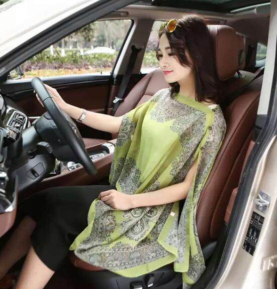 Chiffon Scarf Women Beachwear Poncho Tunic Shawl - Mubimart