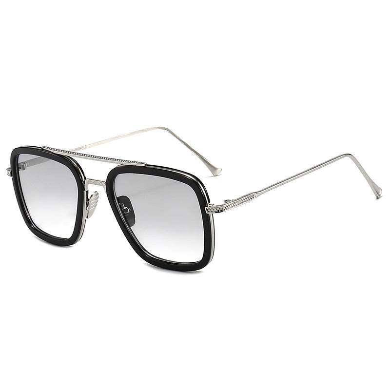 New Iron Man Sunglasses European and American Fashion Box Downey Same Sunglasses Mens Trendy Glasses Cross-border - Mubimart