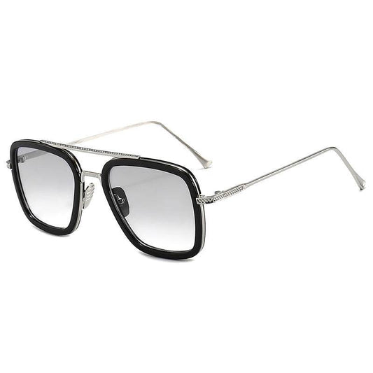 New Iron Man Sunglasses European and American Fashion Box Downey Same Sunglasses Mens Trendy Glasses Cross-border - Mubimart