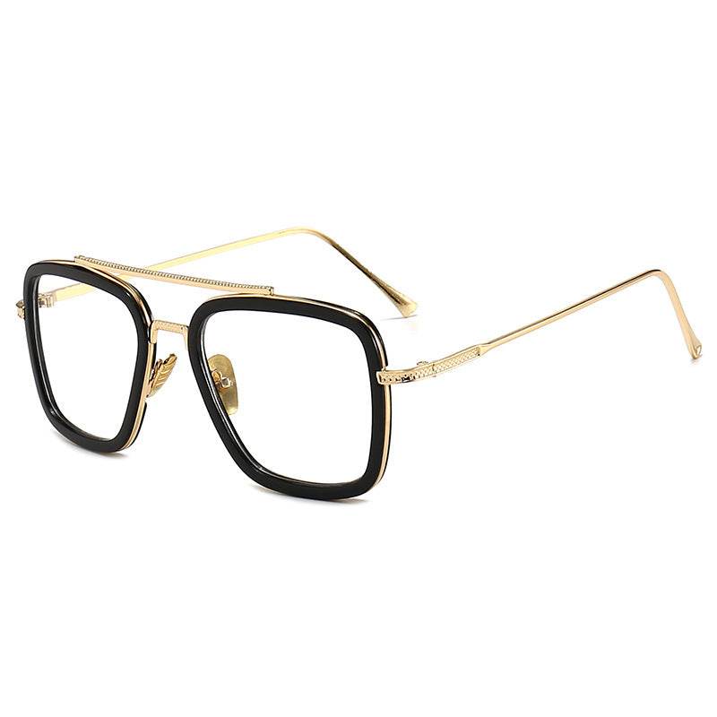 New Iron Man Sunglasses European and American Fashion Box Downey Same Sunglasses Mens Trendy Glasses Cross-border - Mubimart