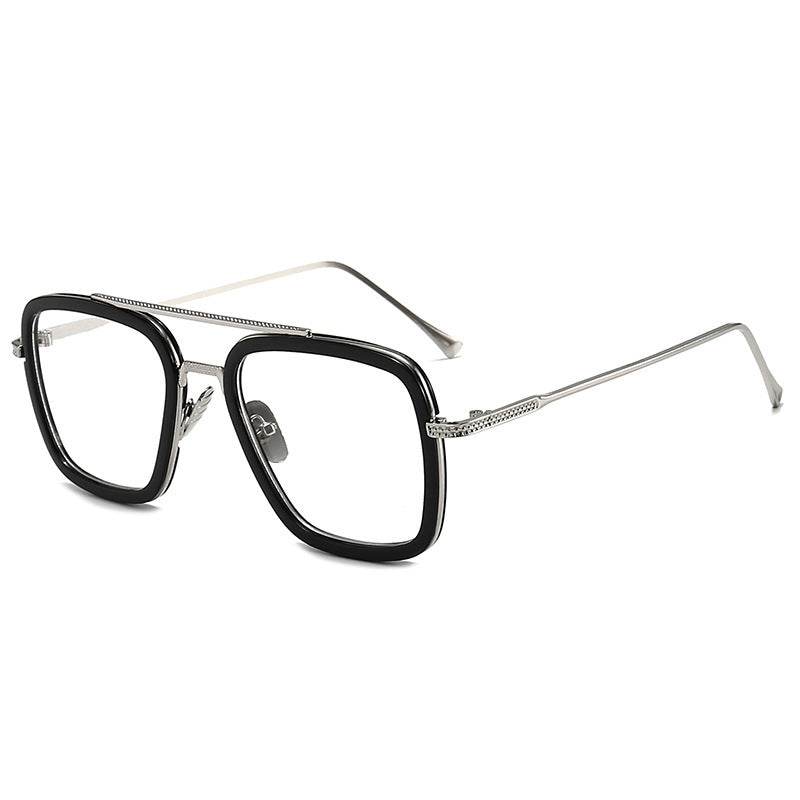 New Iron Man Sunglasses European and American Fashion Box Downey Same Sunglasses Mens Trendy Glasses Cross-border - Mubimart