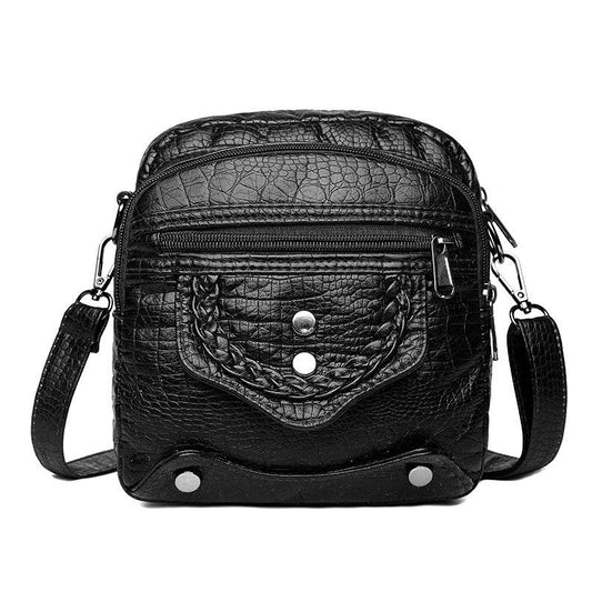 Leather Shoulder Bag For Women - Mubimart
