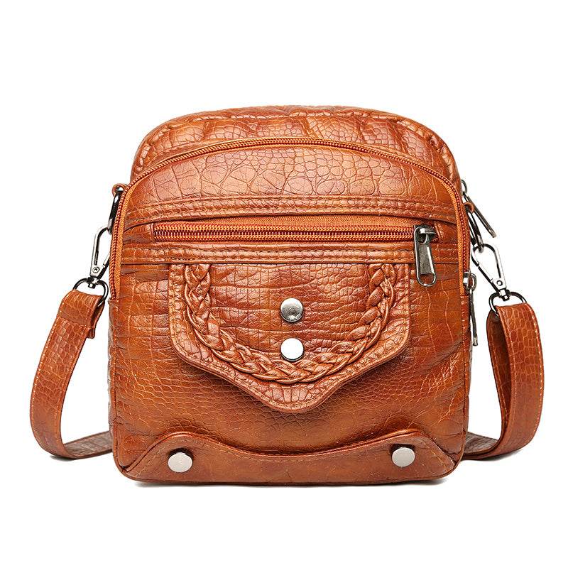 Leather Shoulder Bag For Women - Mubimart