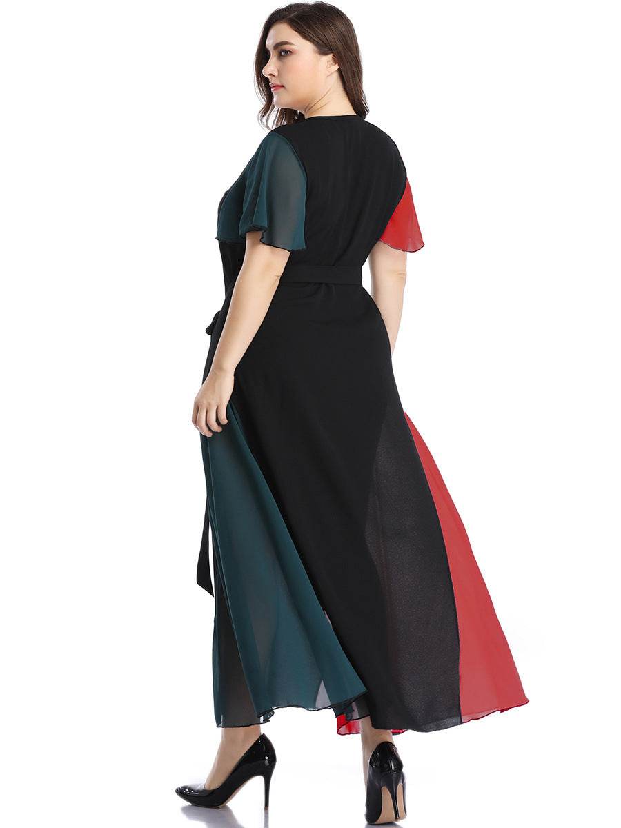 Plus Size Long Dress Women Maxi Gown Summer - Mubimart